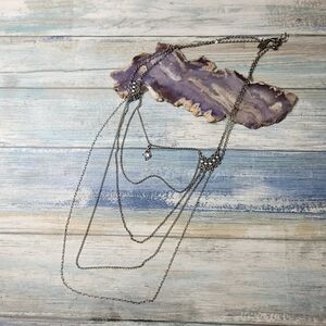 American Eagle Silver Layered Necklace